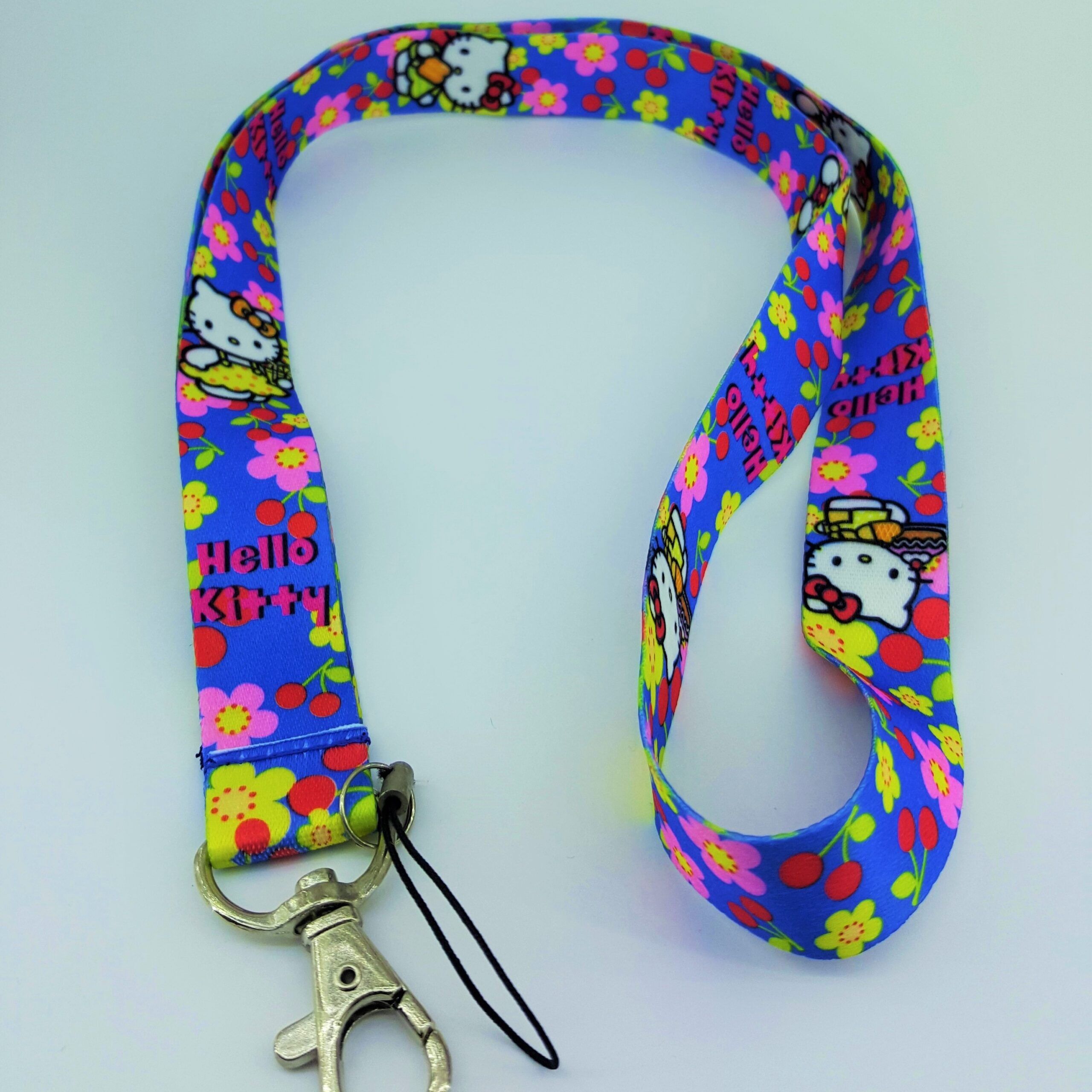 Cinta para cuello Kitty Azul Flores - Image 1
