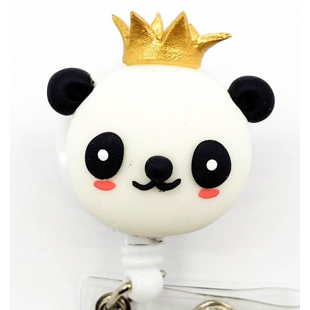 Porta ID Personalizado Pandita Con Corona - Image 1