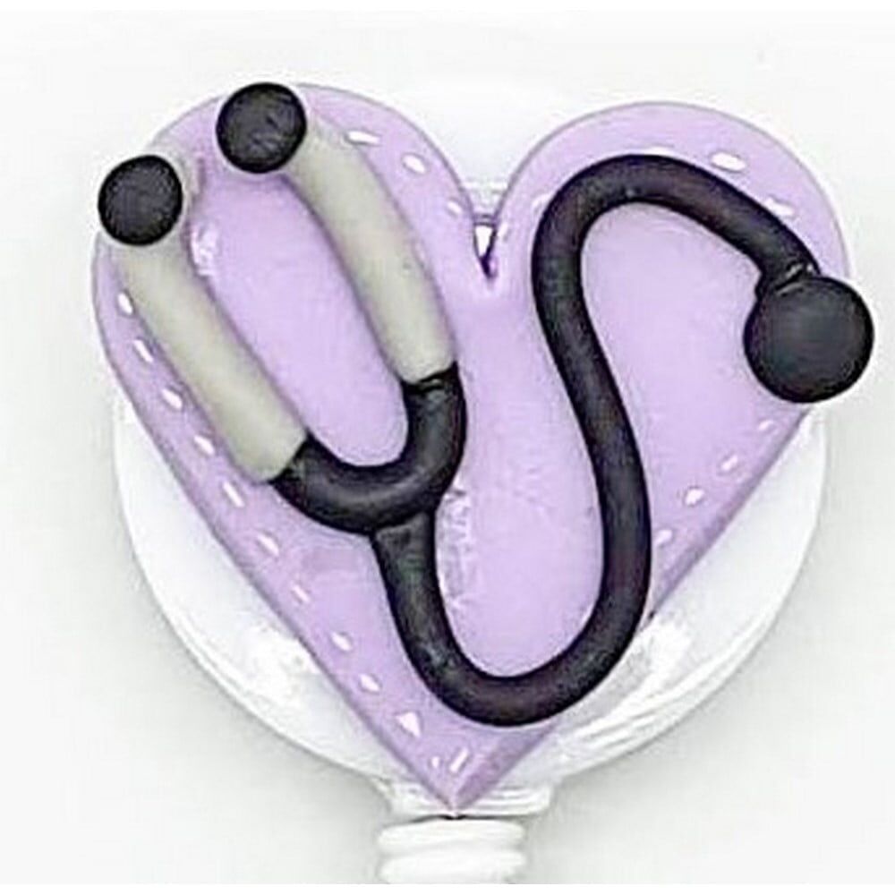 Porta ID Personalizado Corazón/Esteto - Image 1