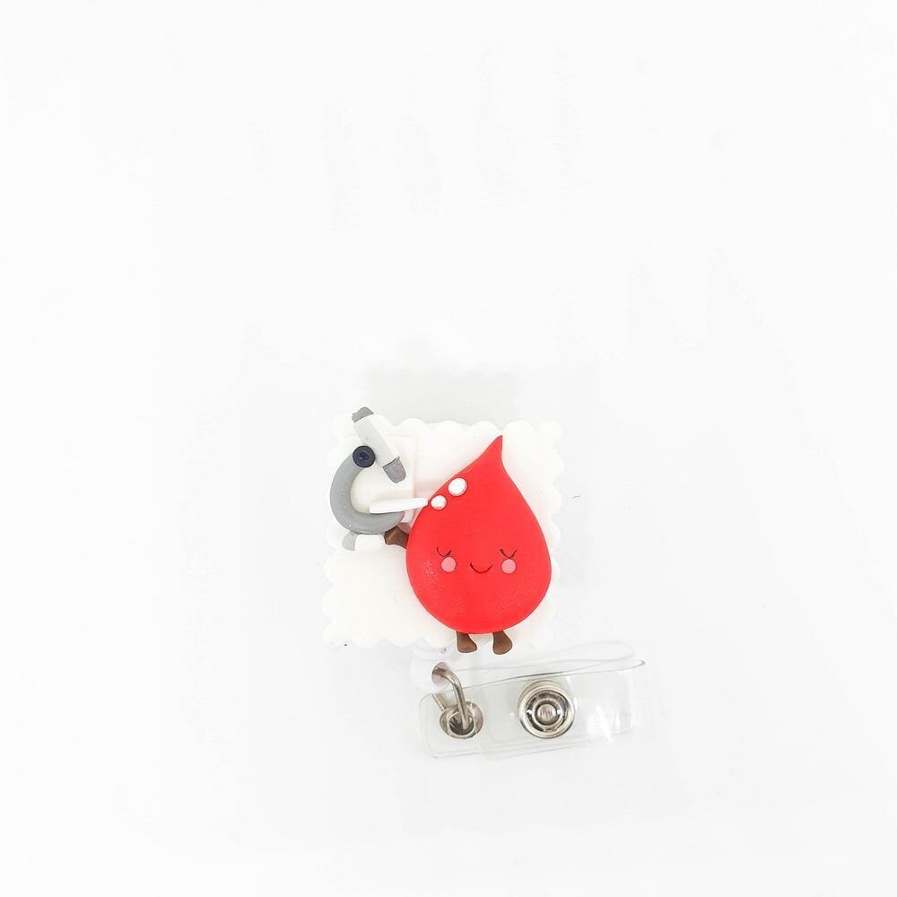 Porta ID Personalizado Gota Sangre Microscopio - Image 1